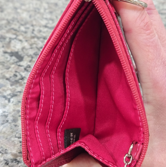 Coach Poppy Colorblock Card Case — Pink, Purple & Red - Picture 7 of 14